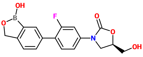 (image for) MC003567 (5R)-3-[3-Fluoro-4-(1-hydroxy-1,3-dihydro-2,1-benzoxaborol-6-yl)phenyl]-5-(hydroxymethyl)-1,3-oxazolidin-2-one